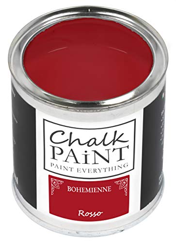 Chalk Paint Everything® Rosso - Sans poncer colore facilement tous les matériaux (250 ml) Produit professionnel
