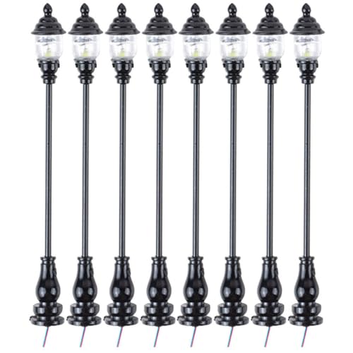 Lampadaires miniatures pour mini jardin et maquette de train HO