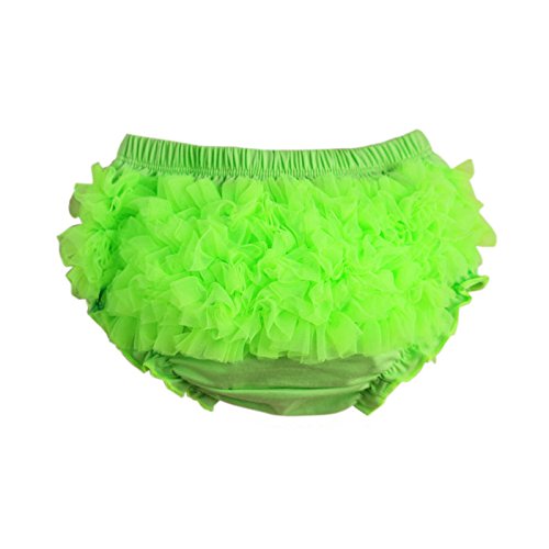 VduanMo Infant/Toddler Girls' Baby Bloomer with Chiffon Ruffles Large Lime