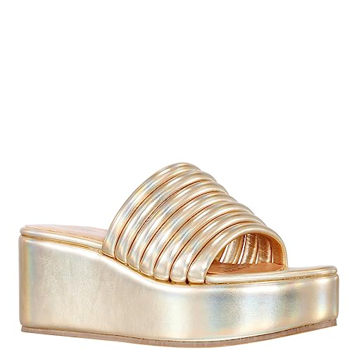 NINA Daybreaks Verve Women's Flatform Slippers Shoes - Versatile, Stylish and Comfortable Platform Sandals - Light & Cushioned Womens Shoes