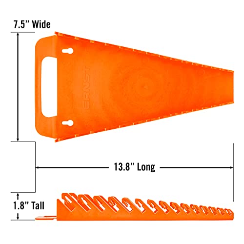 Ernst 5057 Gripper Wrench Organizer, 15 Tool, Orange #TOP2