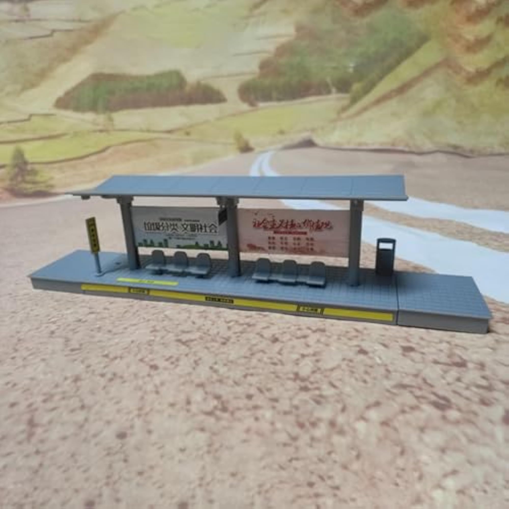 1/64 Scale Bus Waiting Stop Scene Accessory