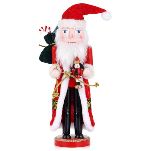 VorFor Nussknacker Figur Puppe,36cm Nussknacker,Weihnachtsdeko...