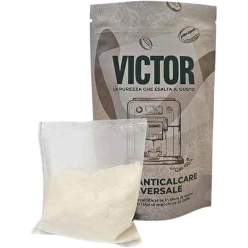 Victor 100 Universal Antical Filtro de Agua Bolsas Protección Calcificador de Agua Descalcificador Pad para Cafeteras, Cafeteras automáticas, Cafeteras Expreso con Depósito de Agua Independiente del