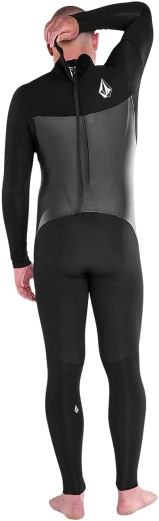 Volcom Men's Modulator 3/2mm Back Zip Full Wetsuit - Black - LT
