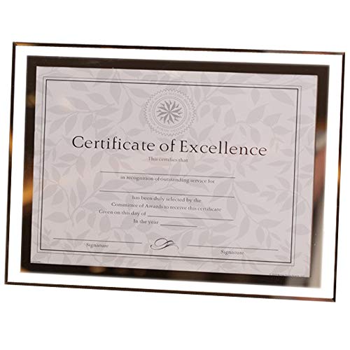 GracesDawn Crystal Glass Photo/Diploma/Document Frame Frame Picture Size 8 1/2