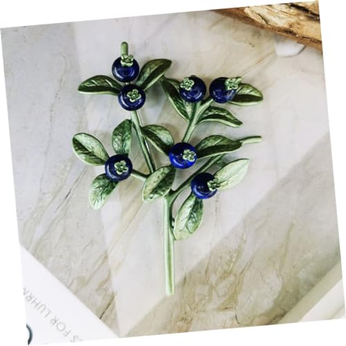 Broche créative blueberry branch verte, le cadeau rétro idéal pour elle - 2