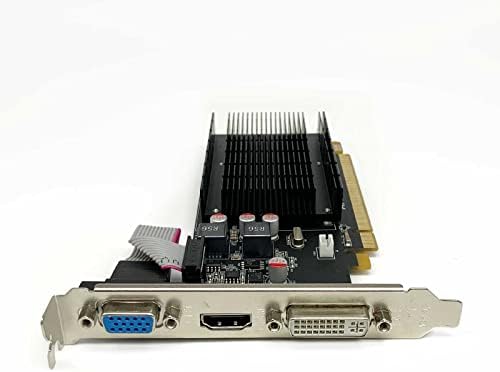SAPLOS Radeon HD 5450 Graphics Card, 2GB GDDR3 64-bit, Low Profile, DVI-I HDMI VGA, PCI Express x16, Video Card for PC, Computer GPU, 2 Monitors Support, DirectX 11