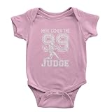 One-Piece Here Comes The Judge 99 12 Months Light Pink Romper