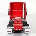 KiNSMART Kenworth T700 Container Truck, 1:68 Scale, Die Cast Metal Model, Red with Decals, Pullback Action