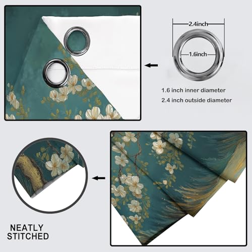 Rideau Oeillets Vert Foncé 140x260 : Protégez votre Intimité avec Style - 5