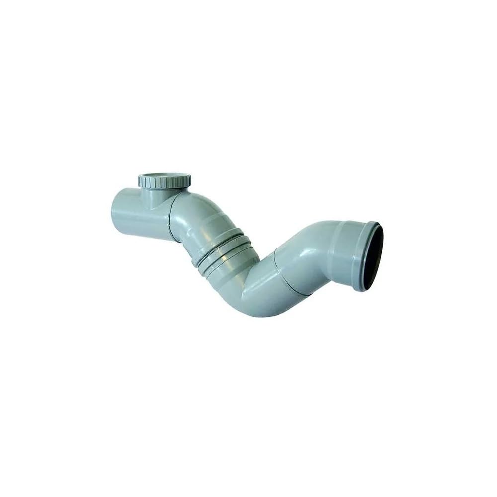 Sifone firenze orizzontale in polipropilene (1 Tappo) - Diametro 125