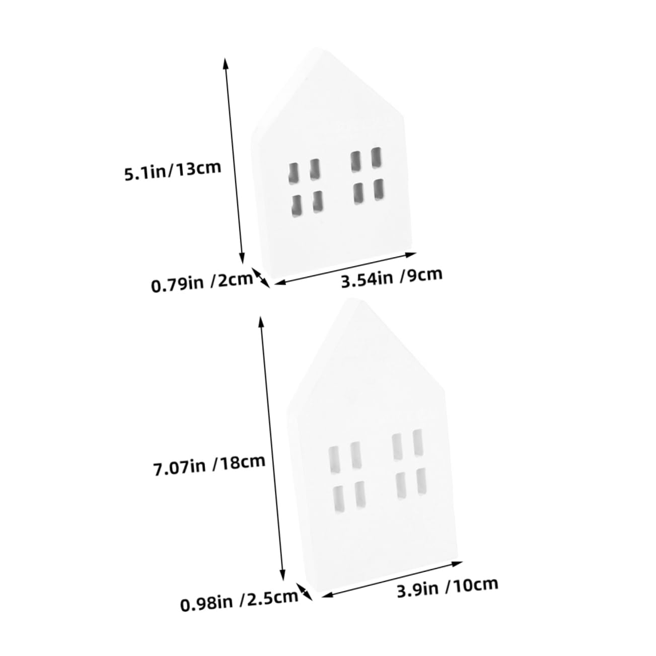 SUPVOX Realistic Mini House Slice Decor DIY Desktop House Props for Christmas Party