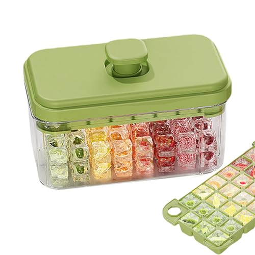 Bandejas Para Hielo | Cubitera Prensa Café - Caja de Gran Capacidad Liberación Rápida para Hogar Cocina Alimentos Bebidas Familia