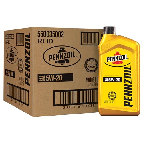 Pennzoil 5W-20 Motor Oil, 1 Quart (6 Pack)