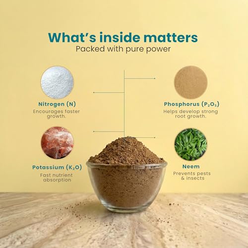 Image of Zamia Neem Cake Powder for Plants, 1kg, Organic Pest Repellent