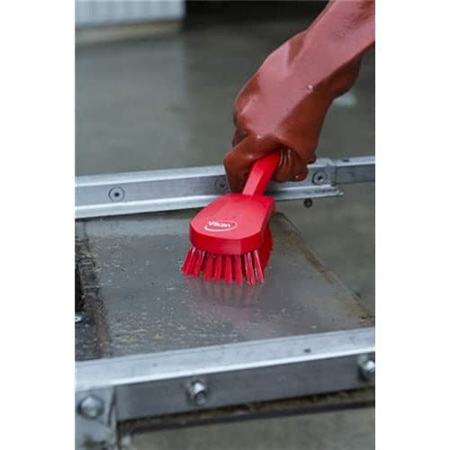 Image of Vikan 41925 Brush,Washing,Stiff,10 inch,PP /PBT,White