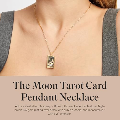 Rocksbox Tarot Card Pendant Necklace - Gold Chain Necklace for Women - 14k Gold Plating - Premium Quality Jewelry2