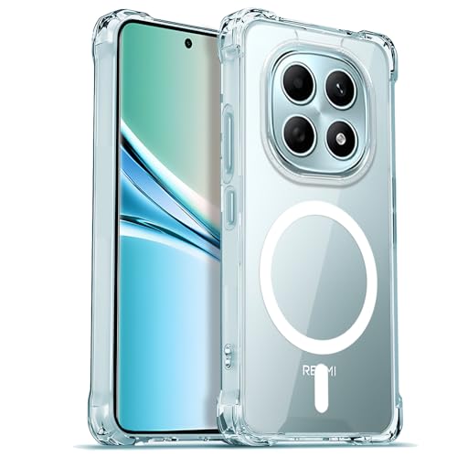 Image of AESTMO Clear Back Cover for Redmi Note 15 5G / Redmi Note 15 SE 5G / Poco M8 5G | 360 Protection | Transparent Back Cover (PC + TPU, Compatible with MagSafe Accessories, Transparent Bumper)