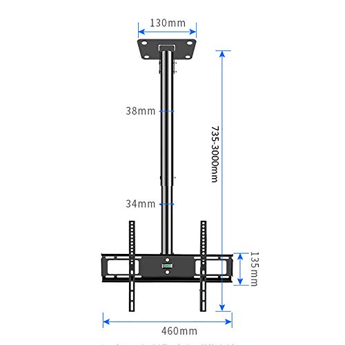 Soporte de pared para TV, diseño giratorio de inclinación ultra delgado, compatible con pantallas planas de 26 a 50 pulgadas, VESA 400 x 400 mm, perfecto para sala de estar o dormitorio