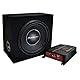 Pioneer GXT-3730B-SET – Paket aus 30-cm-Gehäusesubwoofer und brückbarem 2-Kanal-Verstärker inkl. Kabelset, 1400 W Maximalleistung, 30 cm, IMPP Membran, schwarz