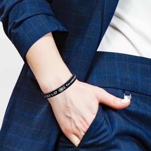 Versets bibliques au poignet : bracelets en silicone chrétiens contre l'anxiété - 5