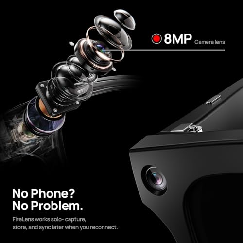 Image of Fire-Boltt Fire-Lens F2 AI Camera Smart Glasses, 8MP Camera, Hands-Free Photo & Video, Vision AI, 32GB Storage, Open-Ear Audio, Voice & Touch Control