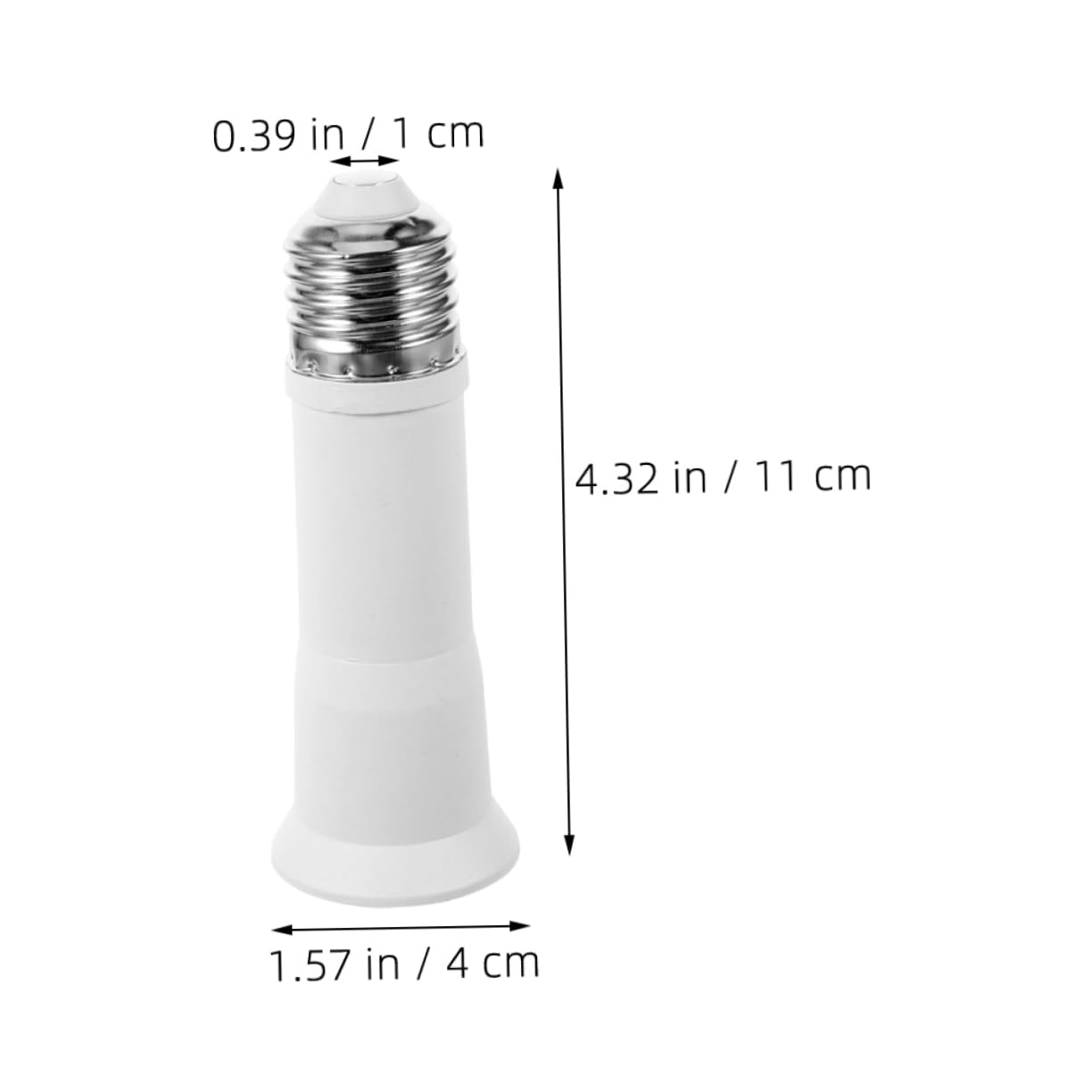 VOSAREA 4 Set Di Lampadine Da E27 A E27 Per Esterni in Metallo Con Attacco Per Lampadina Adattatore Convertitore 4 Pezzi*4