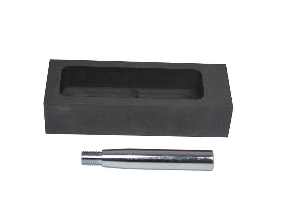 LLF Moule en graphite doré et argenté pour fondre le moulage avec barre en métal - 1kg