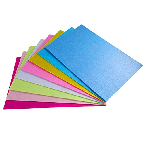 Image of Jtnohx Stiff Felt, 2mm Thick Felt Sheets for Crafts, 8 inchx12 inch Hard Felt Fabric Squares 8Pcs for DIY Projects (Pink Blue Series)