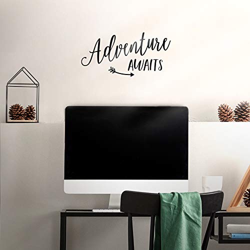Autocollant mural en vinyle moderne avec fleche cursive style de vie