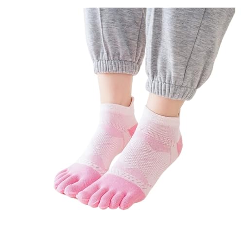 Calcetines Con Dedos 5 Pares De Calcetines Grandes De Cinco Dedos For Mujer Y Niña, Calcetines De Algodón Absorbentes For El Sudor, Protegen El Tobillo, Calcetines Deportivos Informales For Dedos Del