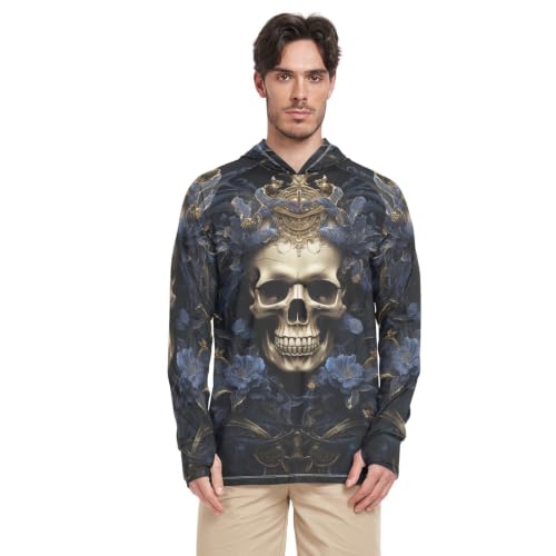 T-Shirt UPF 50+ Manches Longues Rash Guard Homme Anti-UV Pêche