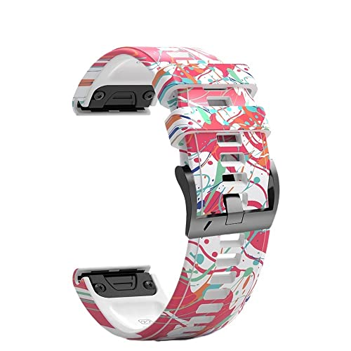 Bracelet Garmin Fenix 7 6 Pro silicone 22mm pour le sport outdoor