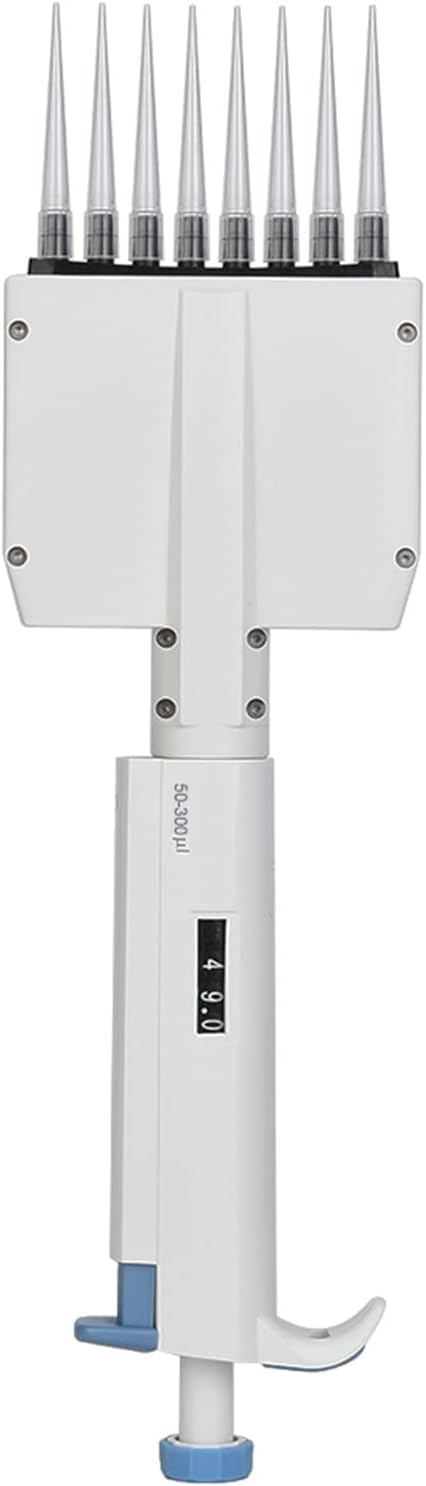 Pipetta micro-trasferimento multicanale a 8 canali regolabile manualmente 50-300μl