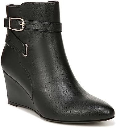 LifeStride Womens Gio Boot Wedge Heel Ankle Booties Black 9 W | Image 3