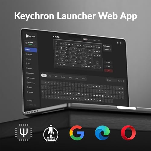 Image of Keychron K1 Max Ultra-Slim Wireless Mechanical Keyboard, 80% TKL Layout Bluetooth /2.4 GHz /Wired Keyboard with Low-Profile Gateron Red Switch, Hot-Swappable, RGB Backlit QMK for Mac Windows Linux