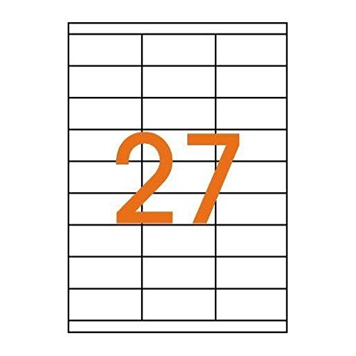 Agipa Labels For Inkjet/Laser Printers And Photocopiers 70 X 36 Mm Box Of 2,400 White