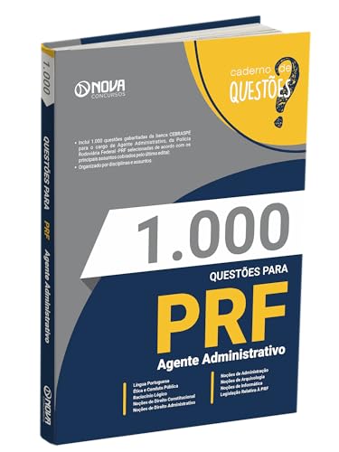 Livro 1.000 Questões Gabaritadas para PRF - Agente Administrativo