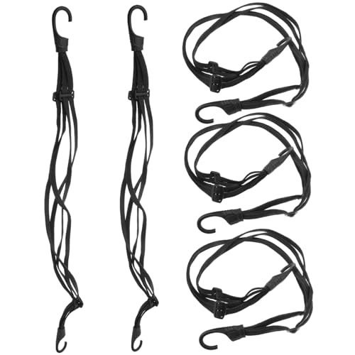 BUGUUYO 5 Piezas Cordones elásticos para Coches. Cuerda Elastica Cuerda elástica Correas elásticas Cuerda para Casco de Cordones Elasticos Correas de Carga de Motocicleta emulsión