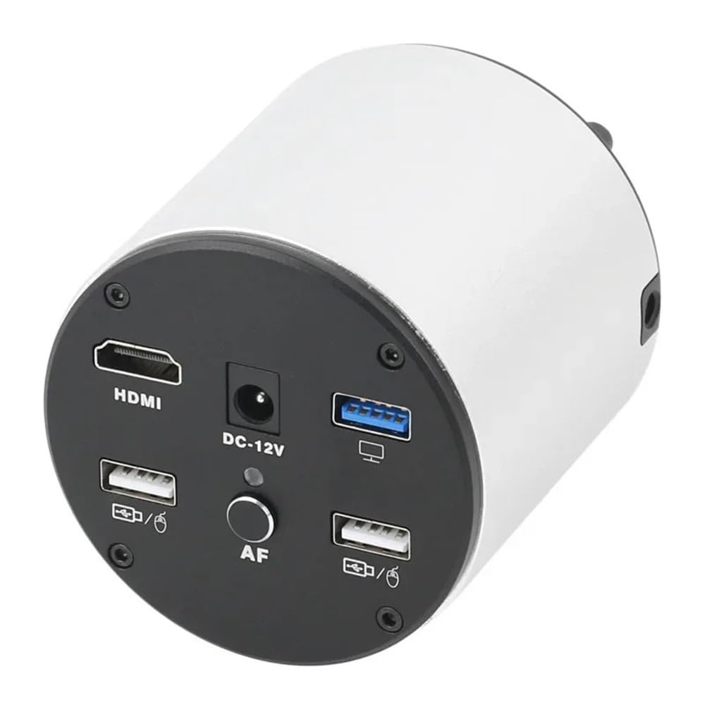 Mikroskop-Zubehör-Set, 4K 1080P Autofokus, HDMI, USB, UHD, digitale Videomikroskopkamera, IMX334, 1/1,8 Zoll CMOS-Sensor, Messhilfen mit 200-facher Objektivvergrößerung, Lichtmikroskop-Objektträger
