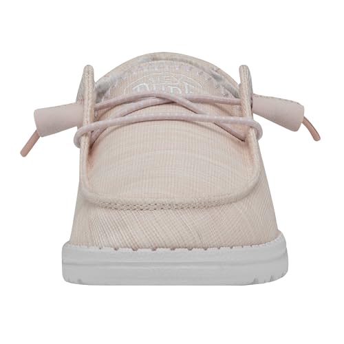 Image of HEYDUDE Wendy Star Loafers for Little, and Big Kid - Textile Upper with Lace Detailing, Removable Insole, Chic and Nice