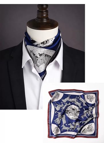 Image of ANDANTINO 100% Mulberry Silk Scarf -21 inch Square Neckerchief with Gift Packed