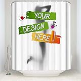 Diseño personalizado: puedes diseñar tu propia cortina de ducha para tu sala de estar y disfrutarla. Tanto si eres un diseñador profesional, ilustrador o simplemente aficionado, ya sea que elijas una imagen, una foto que te guste o algo que diseñaste por ti mismo, cárgalo a la página web. No importa qué estilo, dejaremos que se haga realidad. Estamos aquí esperando que tu diseño, tu arte exprese en nuestros productos.