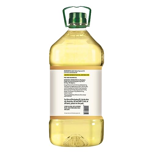 Image of Del Monte Canola Oil, 5L | Rich in MUFA, PUFA, Omega 3 & 6 | 0% Trans Fat | Ideal for Everyday Indian Cooking | Imported Oil