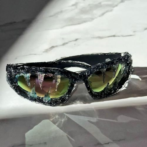Image of Wrap Around Y2K Sunglasses Men And Women Cool Sunglasses Personalized Street Party sunglasses N45