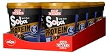 NISSIN Soba Protein Yakitori Chicken Instant Wok Style Noodles Pot, 18 g of Protein, 90g (Pack of 8)