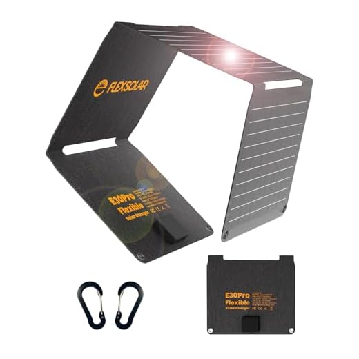 FlexSolar 30W Faltbares USB‑Schnellladepanel