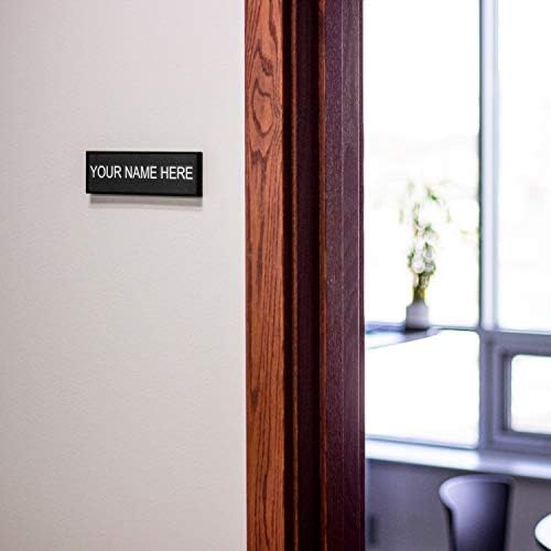 ExcelMark Custom Name Plate for Door, Office, Wall, Personalized With Your Text, 2