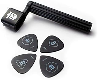MORIATY® Korba strunowa + 4 kostki + szkoła gitarowa wrzeciono strunowe do gitary westernowej, gitary akustycznej, gitary koncertowej, gitary klasycznej + gitary elektrycznej